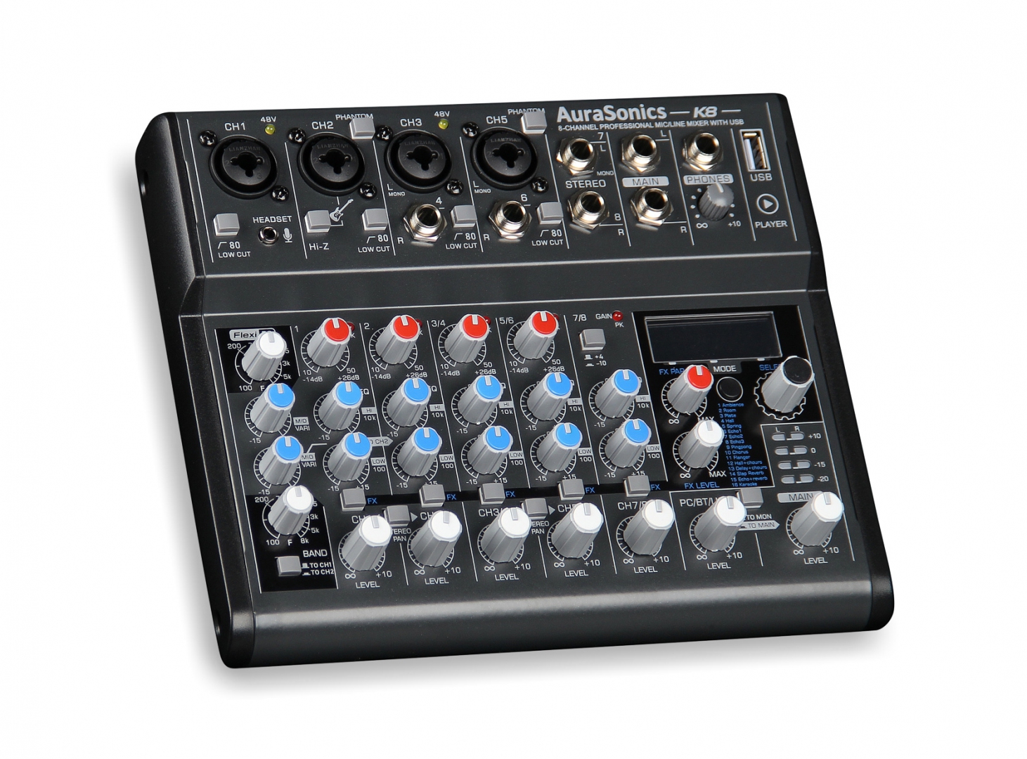 AuraSonics K8 компактный микшерный пульт в Адыгейске