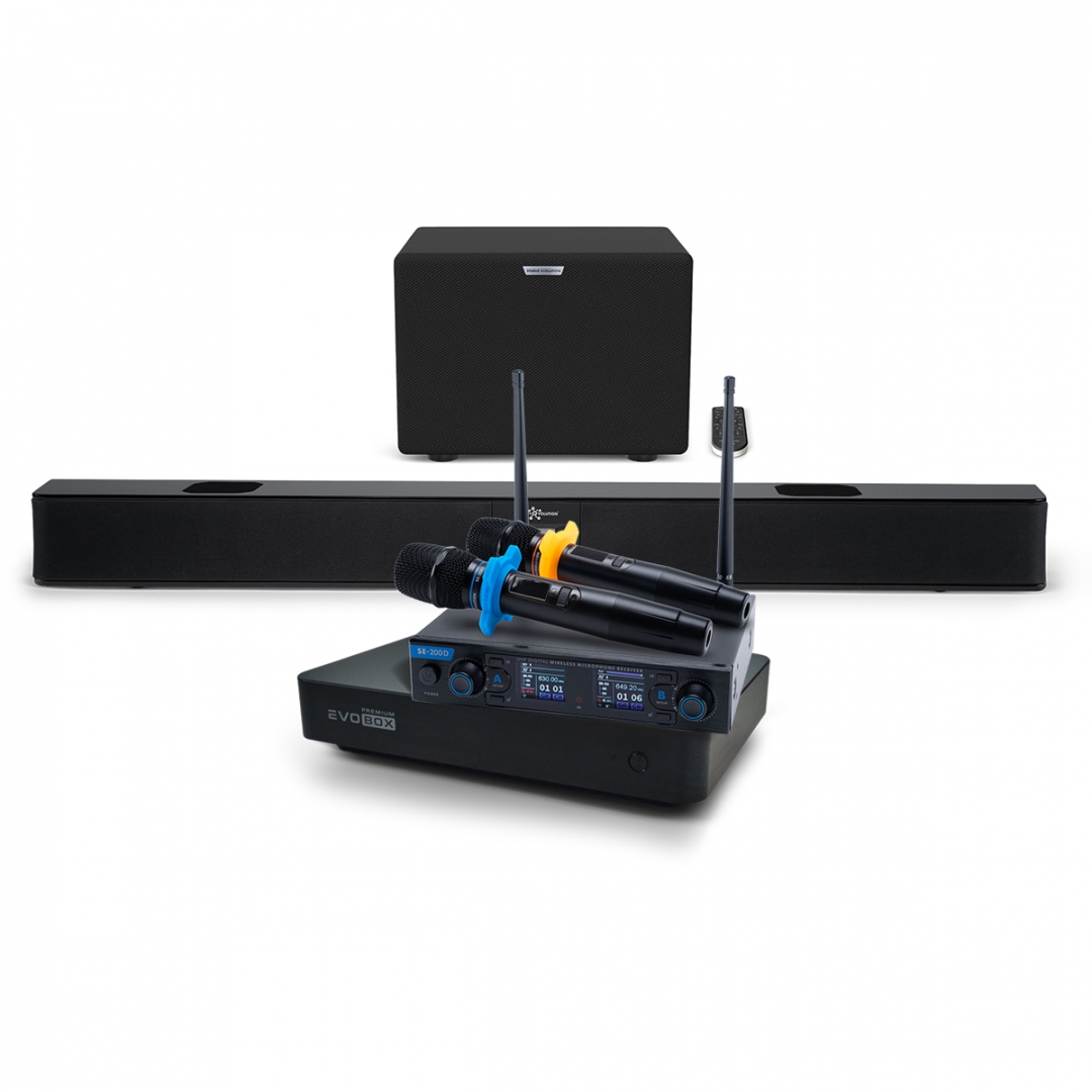 Hi-End караоке-система EVOBOX Premium + EvoSoundBar (саундбар с караоке) в Адыгейске