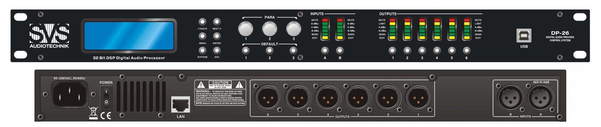 SVS Audiotechnik DP-26 Цифровой процессор: 2 входа 6 выходов в Адыгейске