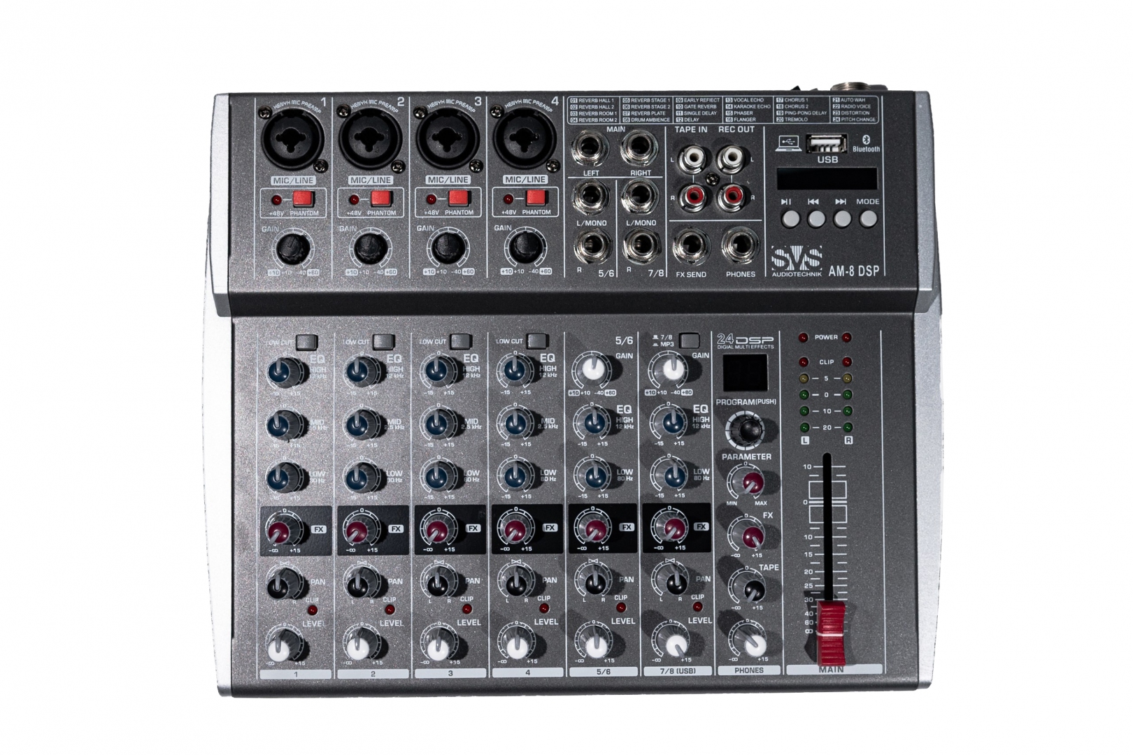 SVS Audiotechnik mixers AM-8 DSP Микшерный пульт аналоговый, 8-канальный в Адыгейске